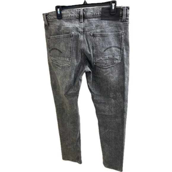 G-Star Triple A Regular Straight Jeans 36x36(36x34) Black Grey Washed - Picture 1 of 16